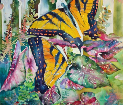 Butterfly Pair, 48"w x 60"h, $4300