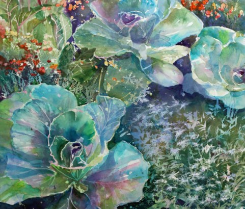 Cabbage, 36"w x 48"h, SOLD
