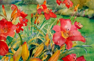 Lilies, 36"w x 48"h, $3200