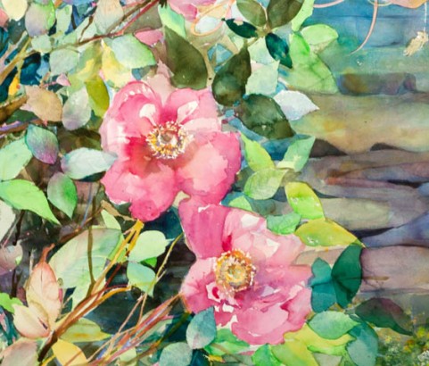 Rose Wall, 27"w x 38"h, $2500