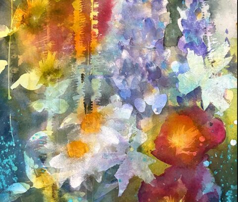 Flower Field, 16" x 24”, $700.