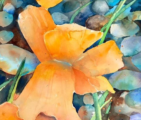 Renewal, 22" x 42”, $2000.